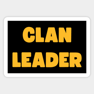 Clan Leader for COC Gamers Magnet